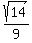 sqrt%2814%29%2F9%29