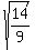 sqrt%2814%2F9%29