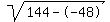 sqrt%28144--48%29