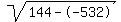 sqrt%28144--532%29
