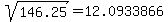 sqrt%28146.25%29=12.0933866