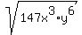 sqrt%28147x%5E3+%2A+y%5E6%29+