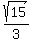 sqrt%2815%29%2F3