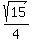 sqrt%2815%29%2F4