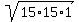sqrt%2815%2A15%2A1%29