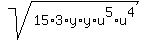 sqrt%2815%2A3%2Ay%2Ay%2Au%5E5%2Au%5E4%29+
