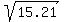 sqrt%2815.21%29