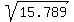 sqrt%2815.789%29