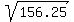 sqrt%28156.25%29