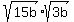 sqrt%2815b%29+%2A+sqrt%283b%29