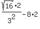 sqrt%2816%29%2A2%2F3%5E2-8%2A2