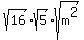 sqrt%2816%29%2Asqrt%285%29%2Asqrt%28m%5E2%29