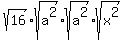 sqrt%2816%29%2Asqrt%28a%5E2%29%2Asqrt%28a%5E2%29%2Asqrt%28x%5E2%29