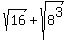 sqrt%2816%29+%2B+sqrt%288%5E3%29