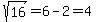 sqrt%2816%29+=+6-2+=+4