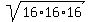 sqrt%2816%2A16%2A16%29