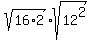 sqrt%2816%2A2%29%2Asqrt%2812%5E2%29