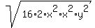 sqrt%2816%2A2%2Ax%5E2%2Ax%5E2%2Ay%5E2%29