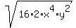 sqrt%2816%2A2%2Ax%5E4%2Ay%5E2%29
