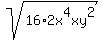 sqrt%2816%2A2x%5E4xy%5E2%29
