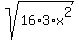 sqrt%2816%2A3%2Ax%5E2%29