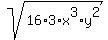 sqrt%2816%2A3%2Ax%5E3%2Ay%5E2%29