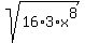 sqrt%2816%2A3%2Ax%5E8%29