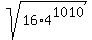 sqrt%2816%2A4%5E1010%29