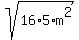 sqrt%2816%2A5%2Am%5E2%29