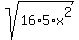 sqrt%2816%2A5%2Ax%5E2%29