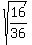 sqrt%2816%2F36%29