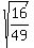 sqrt%2816%2F49%29