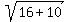 sqrt%2816+%2B+10%29