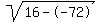 sqrt%2816--72%29
