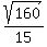 sqrt%28160%29%2F15