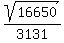 sqrt%2816650%29%2F3131