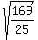 sqrt%28169%2F25%29