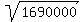 sqrt%281690000%29