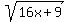 sqrt%2816x%2B9%29