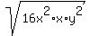 sqrt%2816x%5E2%2Ax%2Ay%5E2%29