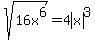 sqrt%2816x%5E6%29+=+4abs%28x%29%5E3
