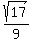 sqrt%2817%29%2F9