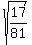 sqrt%2817%2F81%29