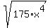 sqrt%28175%2Ax%5E4%29