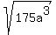 sqrt%28175a%5E3%29