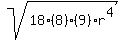 sqrt%2818%288%29%289%29r%5E4%29