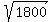 sqrt%281800%29