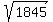 sqrt%281845%29
