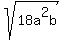 sqrt%2818a%5E2b%29