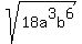 sqrt%2818a%5E3b%5E6%29